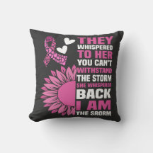 "I Be the Storm" Inspiration Pink Zitat Design