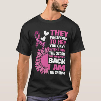 "I Be the Storm" Inspiration Pink Zitat Design T-Shirt