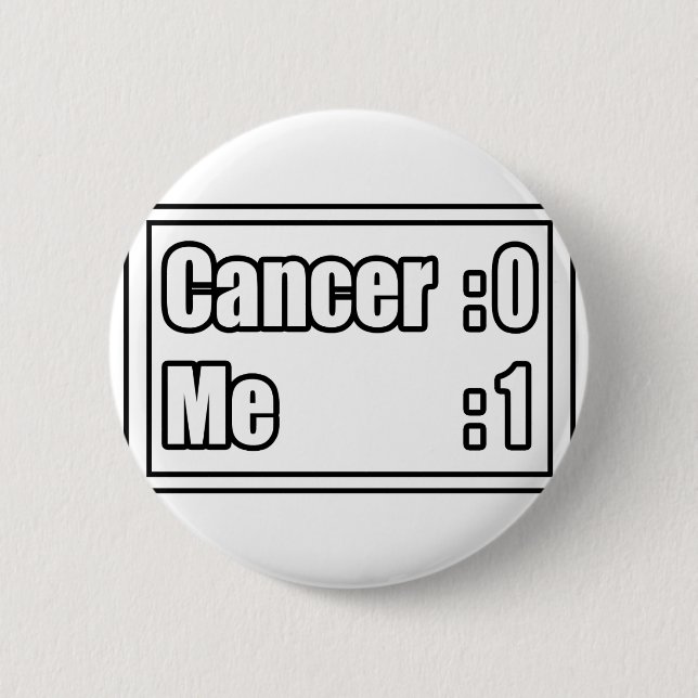 I Beat Cancer (Scoreboard) Button (Vorderseite)