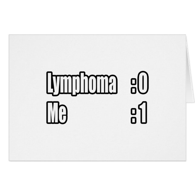 I Beat Lymphoma (Scoreboard) (Vorderseite (Horizontal))