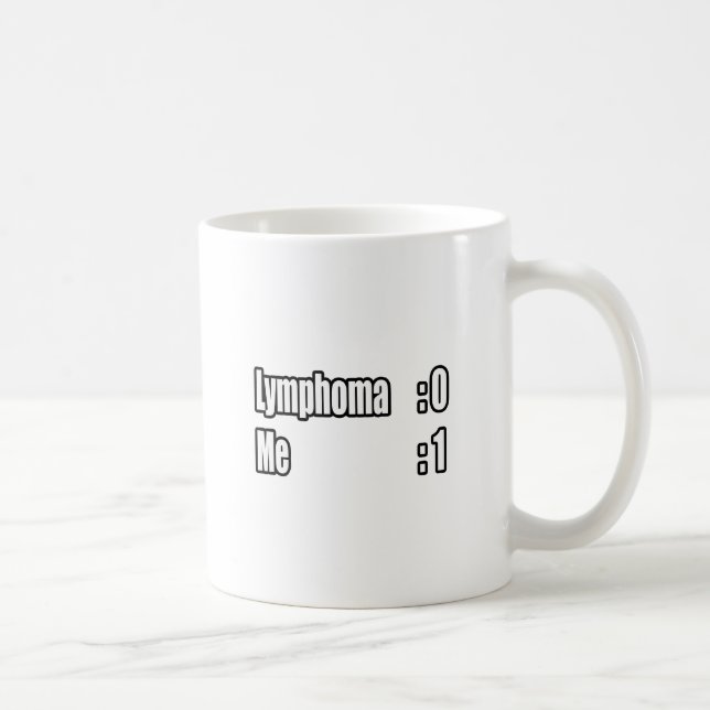 I Beat Lymphoma (Scoreboard) Tasse (Rechts)