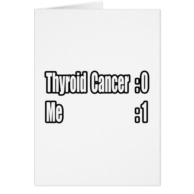 I Beat Thyroid Cancer (Scoreboard) (Vorne)