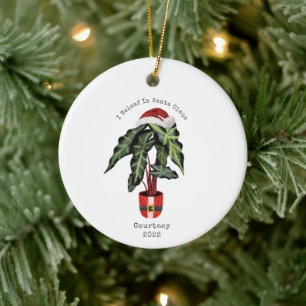 I Beleaf im Santa Claus House Pflanze Weihnachten Keramik Ornament