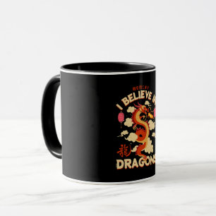 I believe in dragons tasse