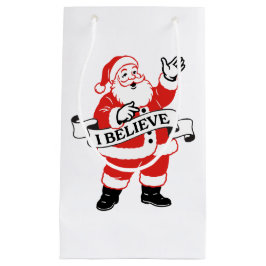 I Believe in Santa - Vintage Art Kleine Geschenktüte