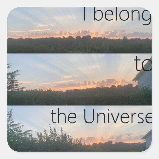 I belong to the Universe - Sticker (Vorderseite)