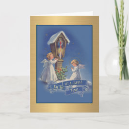 I BETT MIT CANDLE FOR YOU TODAY VIRGIN MARY ANGELS FEIERTAGSKARTE