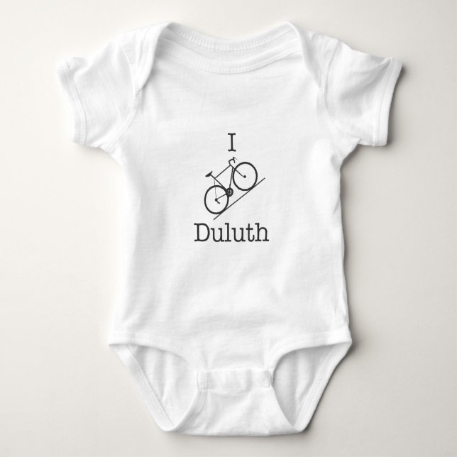 I Bike Duluth Baby Strampler (Vorderseite)