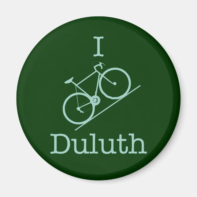 I Bike Duluth Magnet (Vorne)