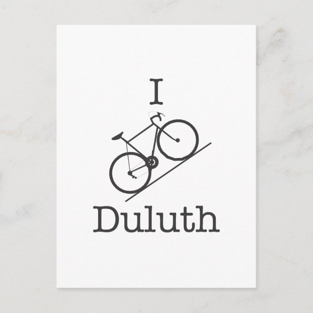 I Bike Duluth Postkarte (Vorderseite)