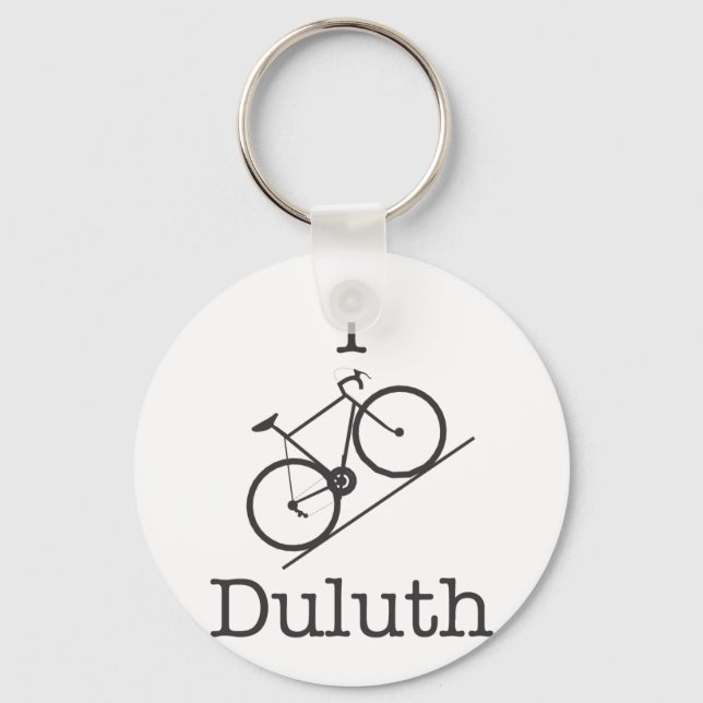 I Bike Duluth Schlüsselanhänger (Vorderseite)