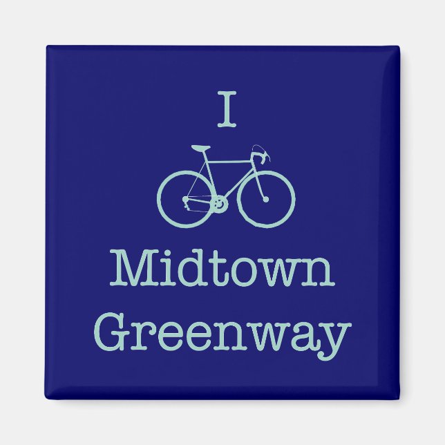 I Bike Midtown Greenway Magnet (Vorne)