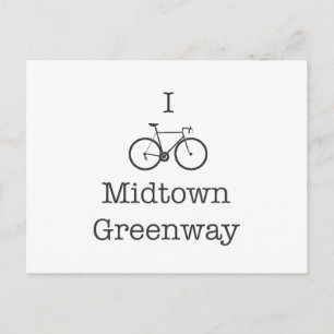 I Bike Midtown Greenway Postkarte