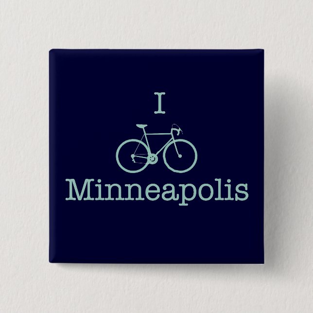 I Bike Minneapolis Button (Vorderseite)