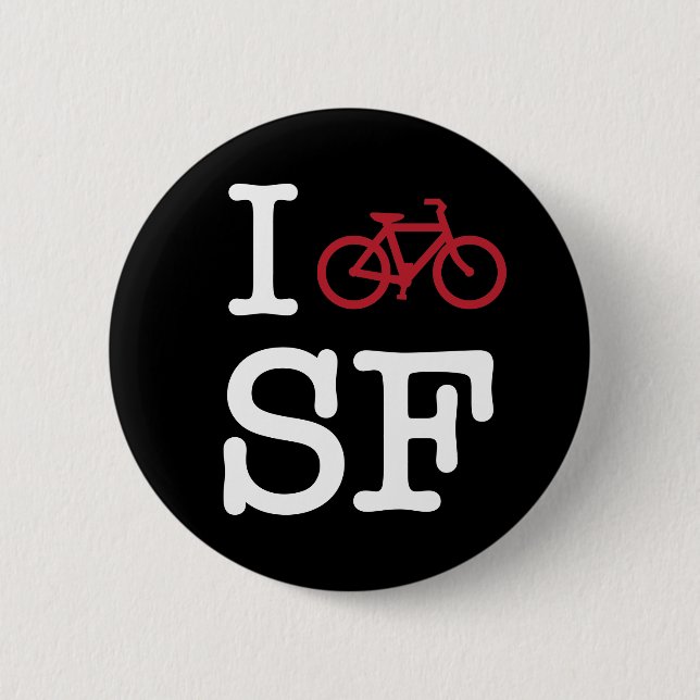 I bike SF (custom SF biking) Button (Vorderseite)