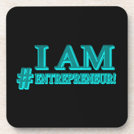 "I BIN ENTREPRENEUR" Expression Design. Jetzt kauf Getränkeuntersetzer