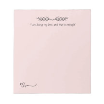 "I Bin genug" Affirmation Notepad für Mamas