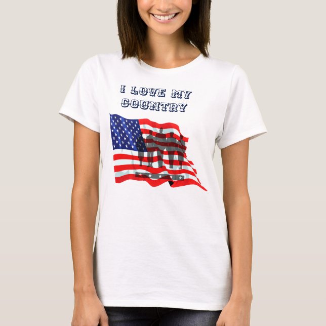 I Bin USA_ T - Shirt (Vorderseite)