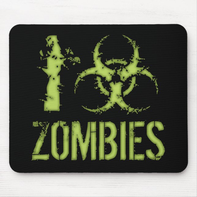 I Biogefährdung-Zombies Mousepad (Vorne)