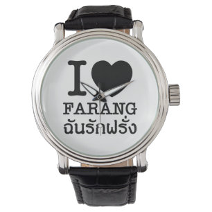 I Black Heart (Liebe) Farang Armbanduhr
