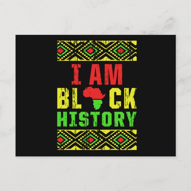 I Black History African American Human Rights G Postkarte (Vorderseite)