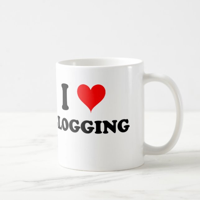 I Blogging Liebe Tasse (Rechts)