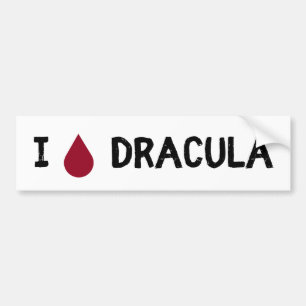 I [Blut-Tropfen] Dracula Autoaufkleber