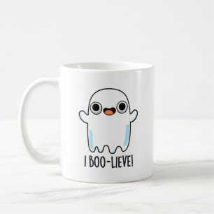 I Boo-lieve Funny Positive Ghost Pun Kaffeetasse