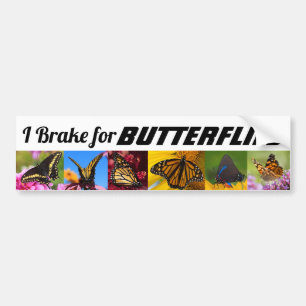 I Brake for Butterflies Autoaufkleber