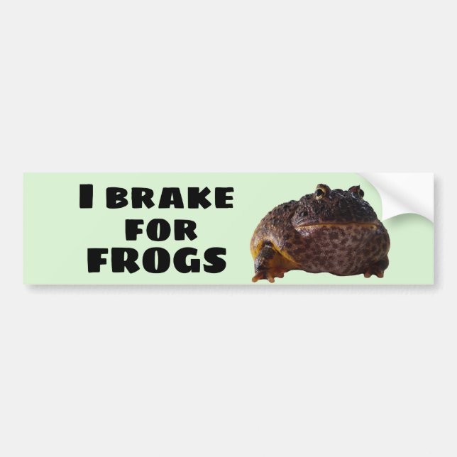 I brake for frogs autoaufkleber (Vorne)