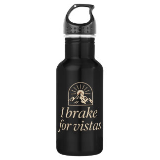 I Brake for Vistas Water Bottle Edelstahlflasche