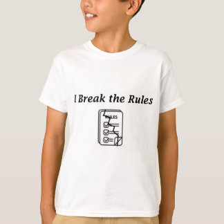 "I Break the Rules" Funny Kids' T - Shirt - spiele