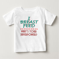 "I Breast Füttre" Superpower Baby Apparel