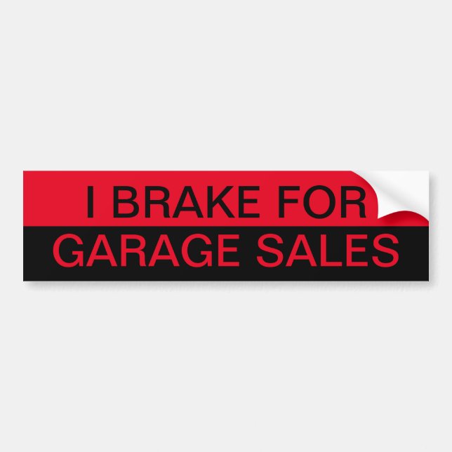 I Bremse für Garage Sales Autoaufkleber (Vorne)