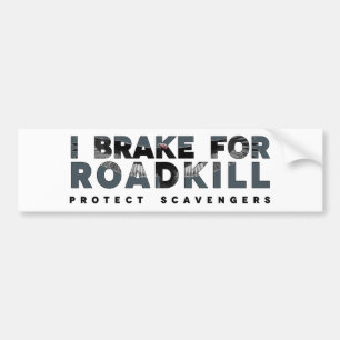 I Bremse für Roadkill (heller Hintergrund) Autoaufkleber