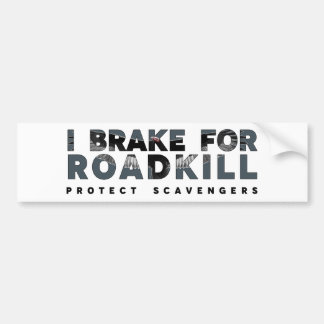 I Bremse für Roadkill (heller Hintergrund) Autoaufkleber