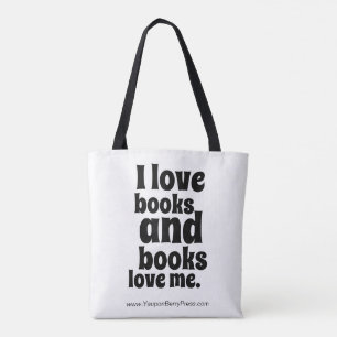 I bucht Liebe Tasche (Weiß und Schwarzes)