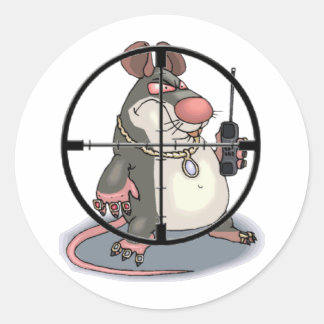 I C Snitchez Runder Aufkleber