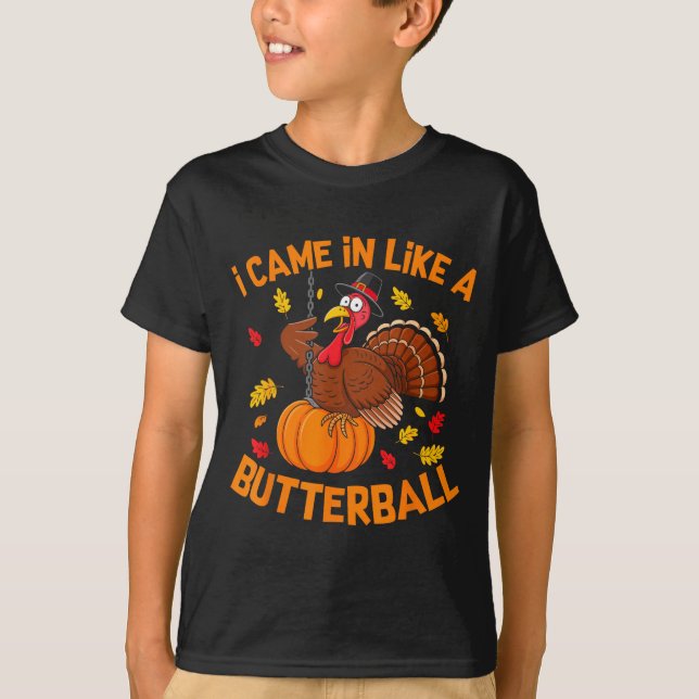I Came In Like A Butterball Funny Thanksgiving Men T-Shirt (Vorderseite)