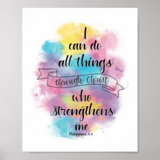 I can do all things through Christ Poster