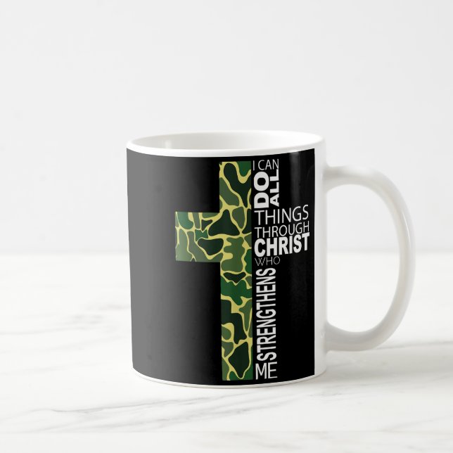 I Can Do All Things Through Christ Who Strengthens Kaffeetasse (Rechts)