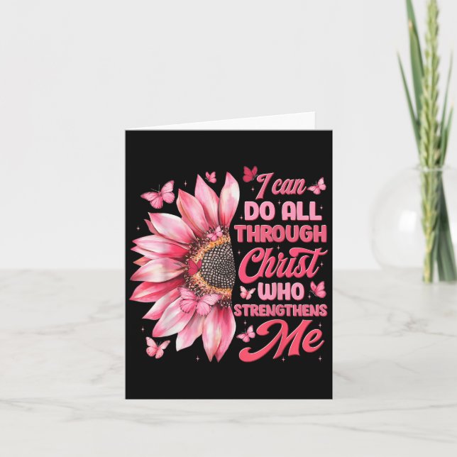 I Can Do All Things Through Christ Who Strengthens Karte (Vorderseite)