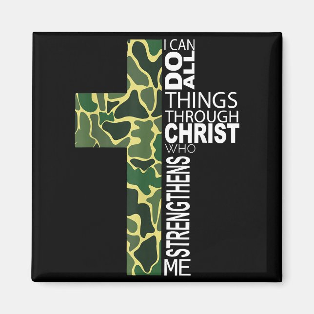 I Can Do All Things Through Christ Who Strengthens Magnet (Vorne)