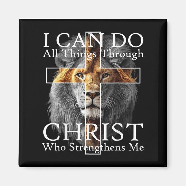 I Can Do All Things Through Christ Who Strengthens Magnet (Vorne)