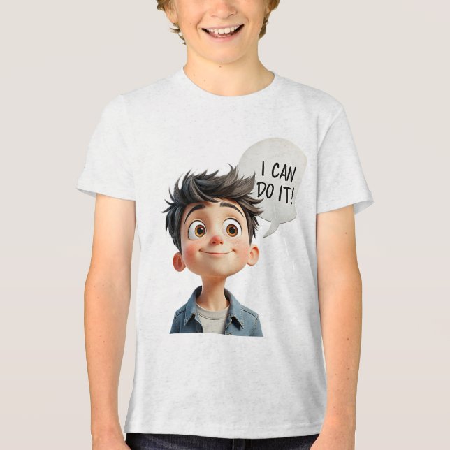 i can do it! Tri-Blend shirt (Vorderseite)