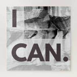 I Can Gray Stone Rock Puzzle