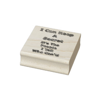 I Can Keep A Secret Gummistempel