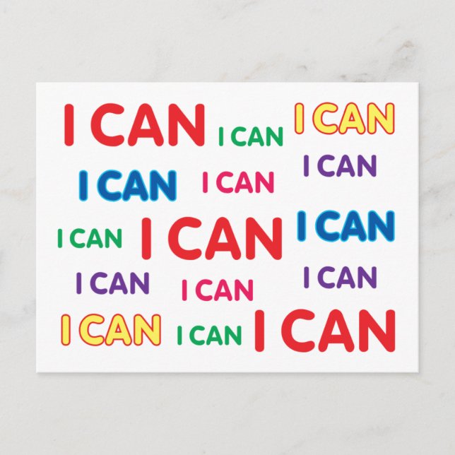 I CAN POSTCARD POSTKARTE (Vorderseite)