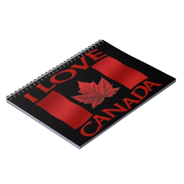 I Canada Canada Journal Canada Souvenir Notebooks Notizblock (Linke Seite)