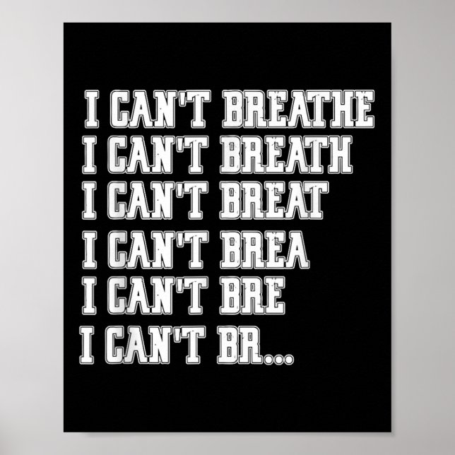 I Cant Breathe  Poster (Vorne)
